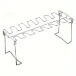 Foldable Stainless Steel Chicken Leg and Wing Rack for Vertical Roasting with Compact Storage Design – main image