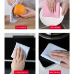 20pcs Reusable Non-Adhesive Dishcloths for Household Cleaning & Wiping, Oil-Resistant Absorbent Cloth – gallery image 5