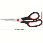 3pcs Stainless Steel Scissors for Cutting Tasks with Comfortable Grip Handles – gallery image 4
