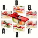 Multi-Component Vegetable Chopper System for Manual Slicing & Grating with Interchangeable Blades – gallery image 2
