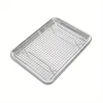 Stainless Steel Baking Pan with Cooling Rack for Baking & Roasting, Extra Thick Edge – gallery image 2