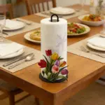 Cast Iron Tulip Tissue Holder for Holding Standard Tissue Rolls and Sheets – gallery image 5