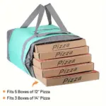 Insulated Reusable Tote Bag for Grocery Shopping & Food Transport, Zip Closure – gallery image 9