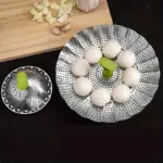 Stainless Steel Collapsible Steamer Basket for Steaming Food with Folding Petals – gallery image 5