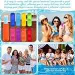 8pcs Ice Pop Insulator Sleeves for Holding Frozen Treats, Reusable Neoprene – gallery image 11