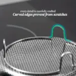 Stainless Steel Steamer Basket for Steaming & Straining with Handle – gallery image 9