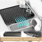 Silicone Drain Mat for Drying Dishes and Protecting Surfaces – gallery image 7