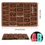 Large Alphabet Silicone Mold for Baking & Shaping with Flexible Form – gallery image 6