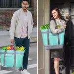 Insulated Reusable Tote Bag for Grocery Shopping & Food Transport, Zip Closure – gallery image 12