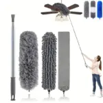 Microfiber Duster with Telescopic Extension Pole for High-Reach Dusting & Cobweb Removal – gallery image 3