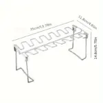 Foldable Stainless Steel Chicken Leg and Wing Rack for Vertical Roasting with Compact Storage Design – gallery image 4