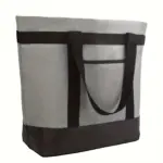 Insulated Reusable Tote Bag for Grocery Shopping & Food Transport, Zip Closure – gallery image 2