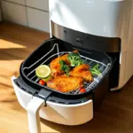 Air Fryer Grill Rack Set for Grilling & Steaming with Metal Rack and Skewers – gallery image 5