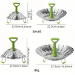 Stainless Steel Collapsible Steamer Basket for Steaming Food with Folding Petals – gallery image 4