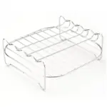 Air Fryer Grill Rack Set for Grilling & Steaming with Metal Rack and Skewers – gallery image 9