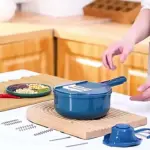 Vegetable Chopper for Manual Slicing & Dicing with Interchangeable Cutting Inserts – gallery image 2