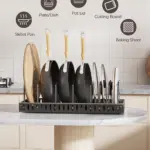Pull-Out Pot and Pan Storage Organizer for Cabinet Storage and Organization, Adjustable Divider Design – gallery image 9