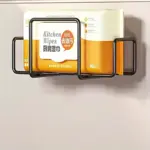 Wall-Mounted Tissue Holder for Holding Tissue Rolls and Sheets, Non-Drilling Adhesive Mount – gallery image 11