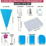 116-Piece Cake Decorating Tool Set for Piping & Frosting with Storage Box – gallery image 4