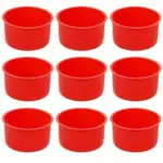 9pcs Silicone Mini Cake Molds for Baking Small Cakes, Round 4 Inch Size – main image