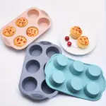 Non-Stick Silicone Muffin Pan for Baking Muffins and Cupcakes, 6-Cavity Design – gallery image 3