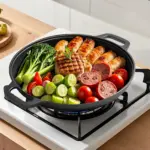 Pre-Seasoned Cast Iron Pan for Stovetop Cooking & Searing, Even-Heating Design – gallery image 2