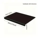 Acrylic Cutting Board for Food Prep & Countertop Protection, Non-Slip Transparent Black – gallery image 4