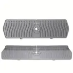 Kitchen Sink Splash Guard Mat for Catching Faucet Drips and Splashes, Flexible Drying Surface – gallery image 12