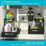 2-Tier Slide-Out Under-Sink Organizer for Storage & Access – gallery image 7