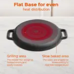 Pre-Seasoned Cast Iron Pan for Stovetop Cooking & Searing, Even-Heating Design – gallery image 9