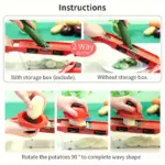 Multi-Component Vegetable Chopper System for Manual Slicing & Grating with Interchangeable Blades – gallery image 6