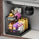 2-Tier Slide-Out Under-Sink Organizer for Storage & Access – gallery image 3
