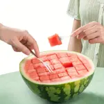Stainless Steel Watermelon Slicer for Cutting & Serving with Manual Press Design – gallery image 2