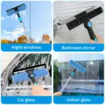 High Window Cleaning Squeegee for Window Cleaning with Extension Pole and Rotating Head – gallery image 7