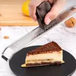 Stainless Steel Grater for Zesting & Grating with Wooden Handle – gallery image 7