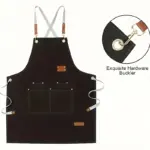 Multi-Pocket Apron for Workwear & Task Carrying, Adjustable Strap, Polyester Blend – gallery image 5