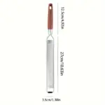 Stainless Steel Grater for Zesting & Grating with Wooden Handle – gallery image 8