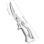 Carbon Steel Kitchen Scissors for Cutting & Trimming Food Ingredients, Ergonomic Ambidextrous Grip – gallery image 4