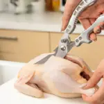 Carbon Steel Kitchen Scissors for Cutting & Trimming Food Ingredients, Ergonomic Ambidextrous Grip – gallery image 2