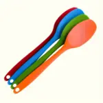 4pcs Heat-Resistant Silicone Mixing Spoons for Stirring & Mixing, Non-Stick Surface – gallery image 2