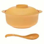 Casserole-Style Bowl with Lid and Spoon for Serving Noodles, Rice, and Soup – gallery image 2