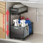 Under-Sink Sliding Organizer for Cabinet Storage & Access, Two-Tier Design – gallery image 5