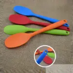 4pcs Heat-Resistant Silicone Mixing Spoons for Stirring & Mixing, Non-Stick Surface – gallery image 5