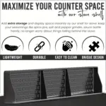 Silicone Spice Rack for Organizing Small Containers, Flexible Non-Slip Design – gallery image 7