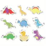 10pcs Stainless Steel Dinosaur Cookie Cutters for Cutting Dough, Fondant and Soft Foods – gallery image 2