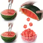 Stainless Steel Watermelon Slicer for Cutting & Serving with Manual Press Design – main image