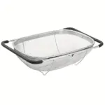 Expandable Stainless Steel Fine Mesh Filter for Rinsing & Draining Produce – main image