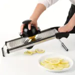 Stainless Steel Mandoline Slicer for Slicing & Grating with Adjustable Thickness and 5 Interchangeable Blades – gallery image 5