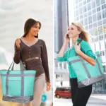 Insulated Reusable Tote Bag for Grocery Shopping & Food Transport, Zip Closure – gallery image 7