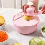 12-in-1 Manual Vegetable Chopper for Cutting & Slicing with Interchangeable Blade Housing – main image